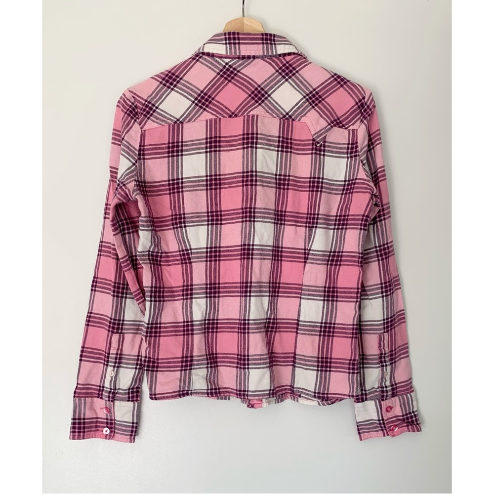 ❌SOLD ❌💕VANS Pink Plaid Flannel ✨ - Picture 6 of 9